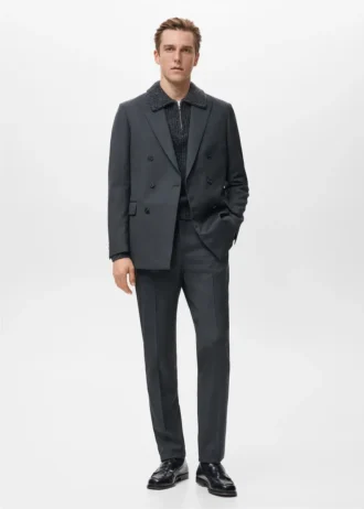 Pantaloni da completo Torino in 100% lana vergine