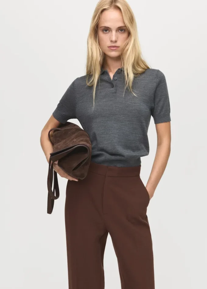 Pantaloni dritti a vita alta Pantaloni dritti a vita alta