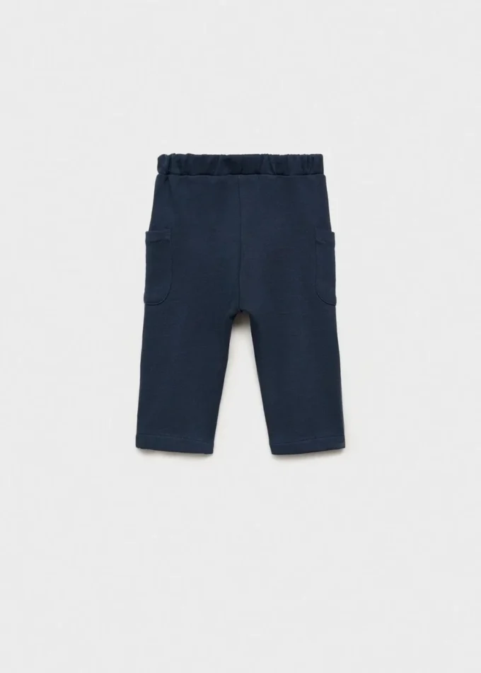 Pantaloni dritti con bottoni Pantaloni dritti con bottoni