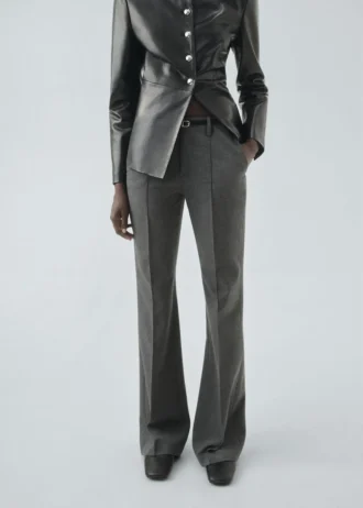 Pantaloni dritti con cintura