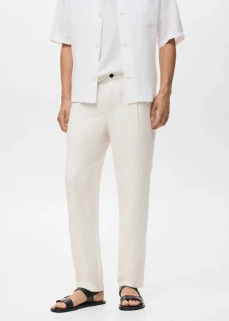 Pantaloni dritti con piega Pantaloni dritti con piega