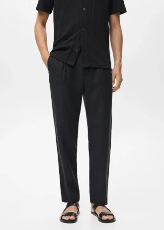 Pantaloni dritti con piega Pantaloni dritti con piega