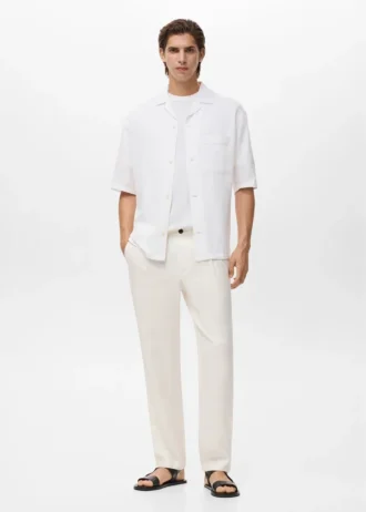 Pantaloni dritti con piega Pantaloni dritti con piega