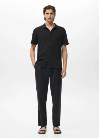 Pantaloni dritti con piega Pantaloni dritti con piega