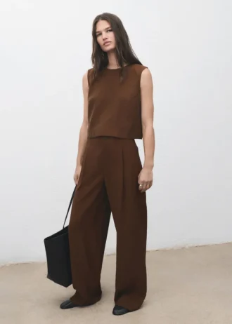 Pantaloni dritti con piega Pantaloni dritti con piega