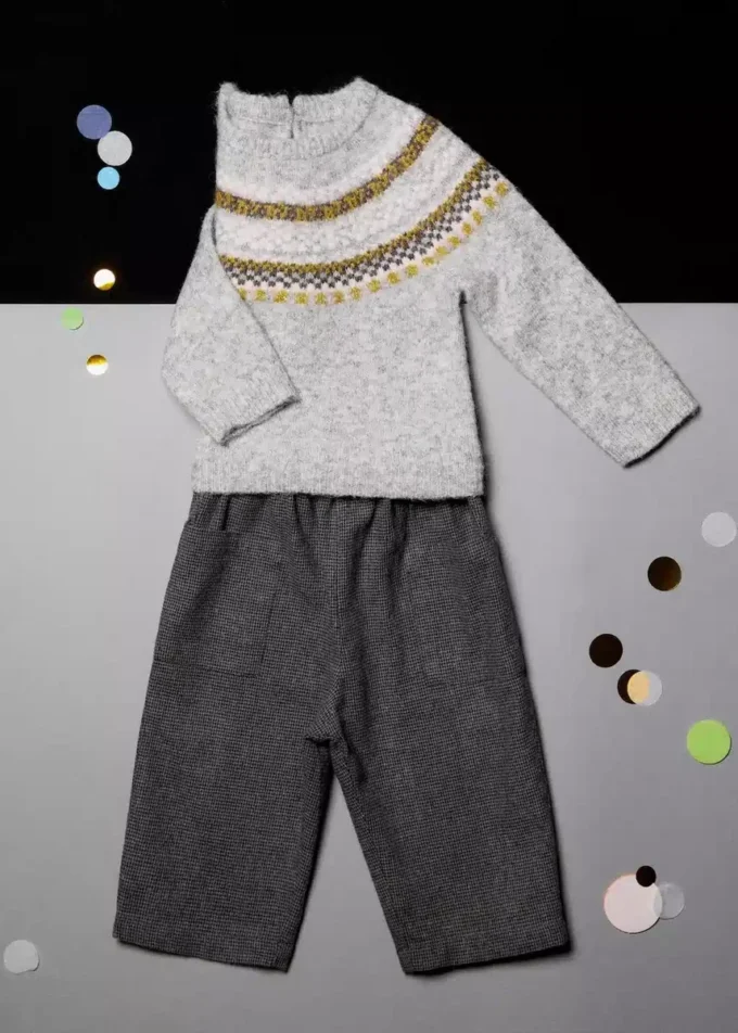 Maglione in maglia jacquard