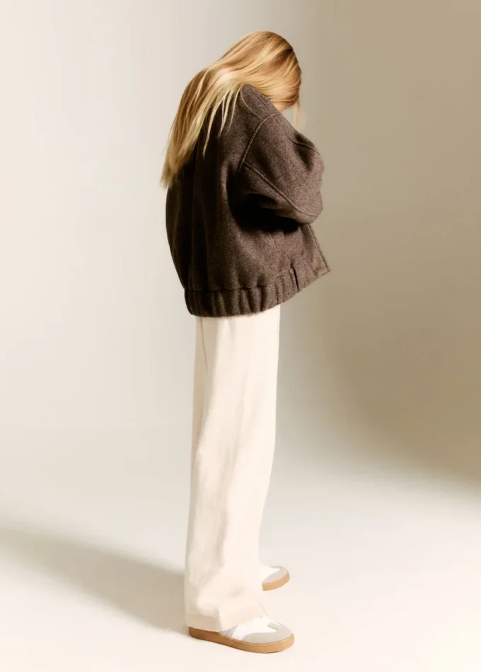 Pantaloni dritti in cotone Pantaloni dritti in cotone