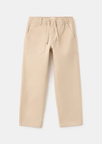 Pantaloni dritti in cotone