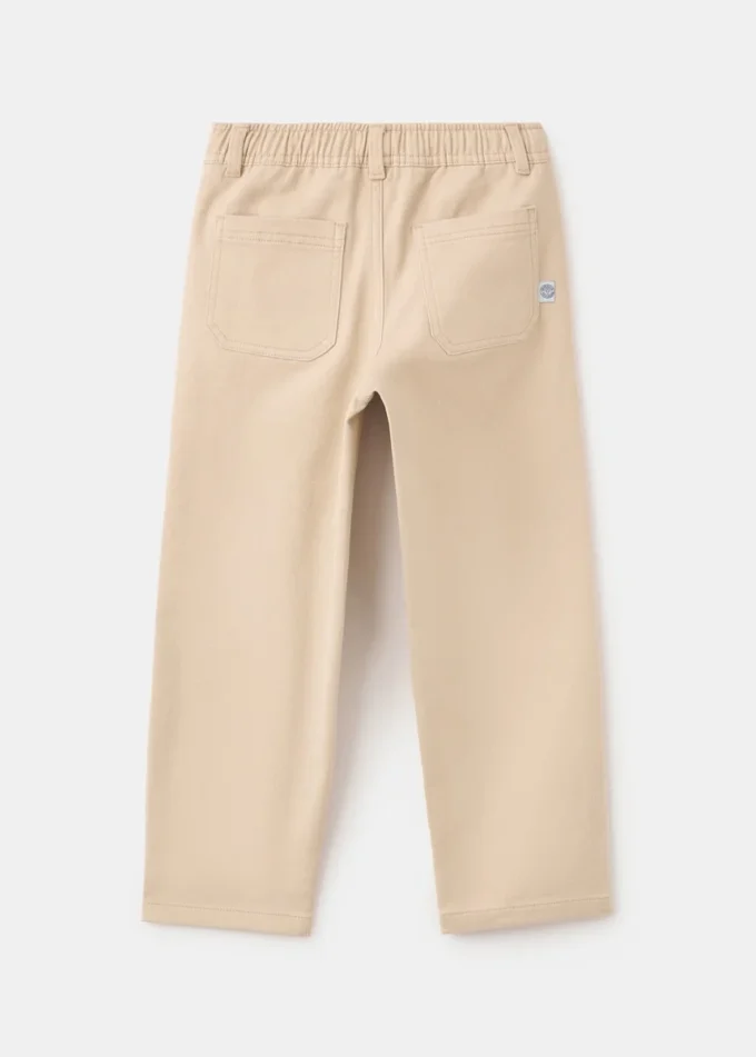 Pantaloni dritti in cotone Pantaloni dritti in cotone