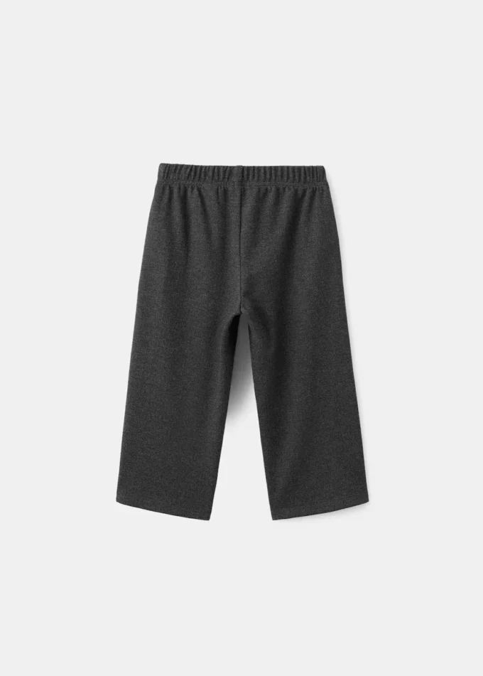 Pantaloni dritti in maglia