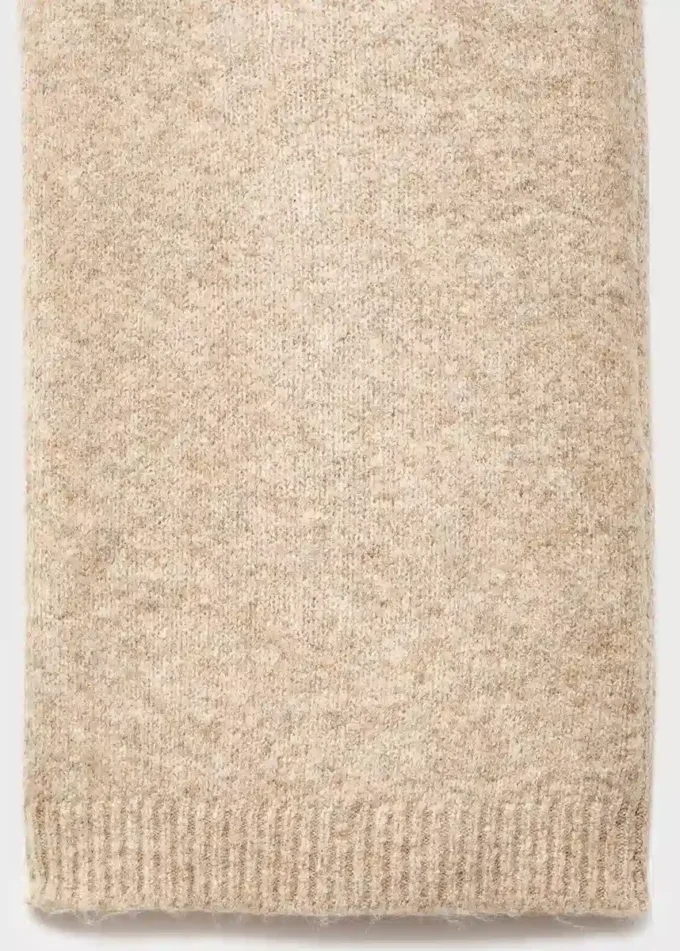 Pantaloni dritti in maglia