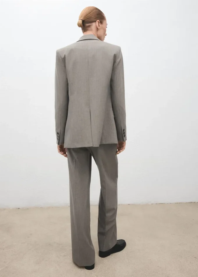 Pantaloni dritti in misto lana Pantaloni dritti in misto lana