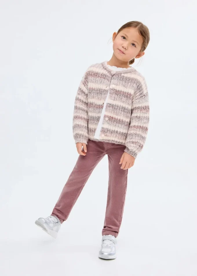 Pantaloni dritti in velluto a coste