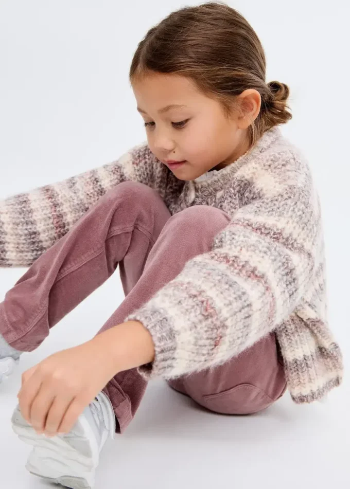 Pantaloni dritti in velluto a coste