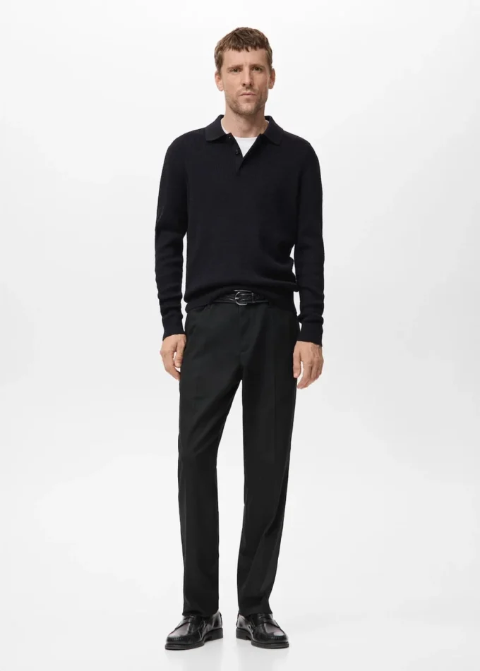 Pantaloni fluidi dalla vestibilità dritta Pantaloni fluidi dalla vestibilità dritta