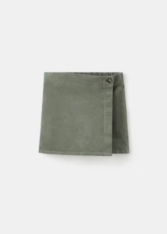 Pantaloni gonna in velluto a coste