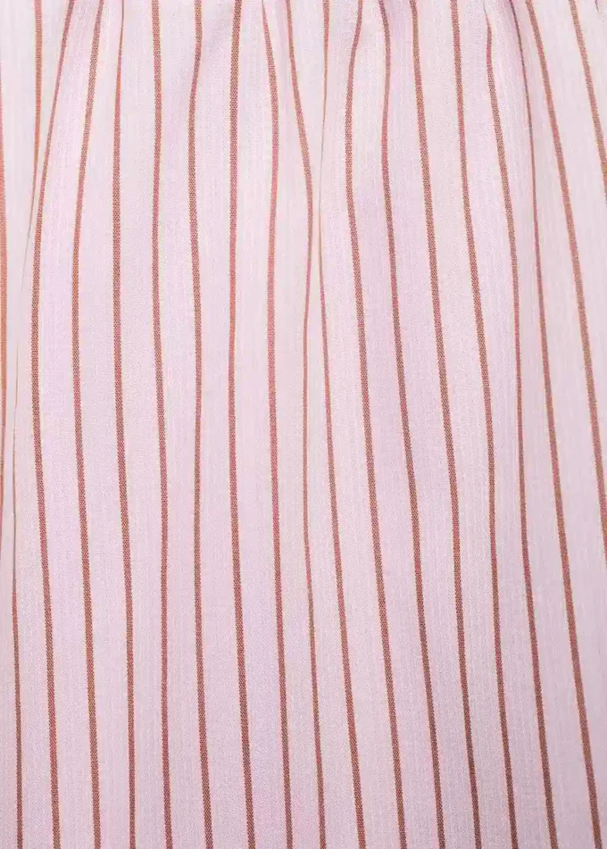 Pantaloni in cotone a righe Pantaloni in cotone a righe