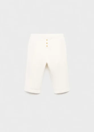 Pantaloni in cotone con bottoni Pantaloni in cotone con bottoni