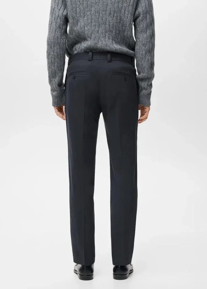 Pantaloni in cotone dalla vestibilità regolare Pantaloni in cotone dalla vestibilità regolare