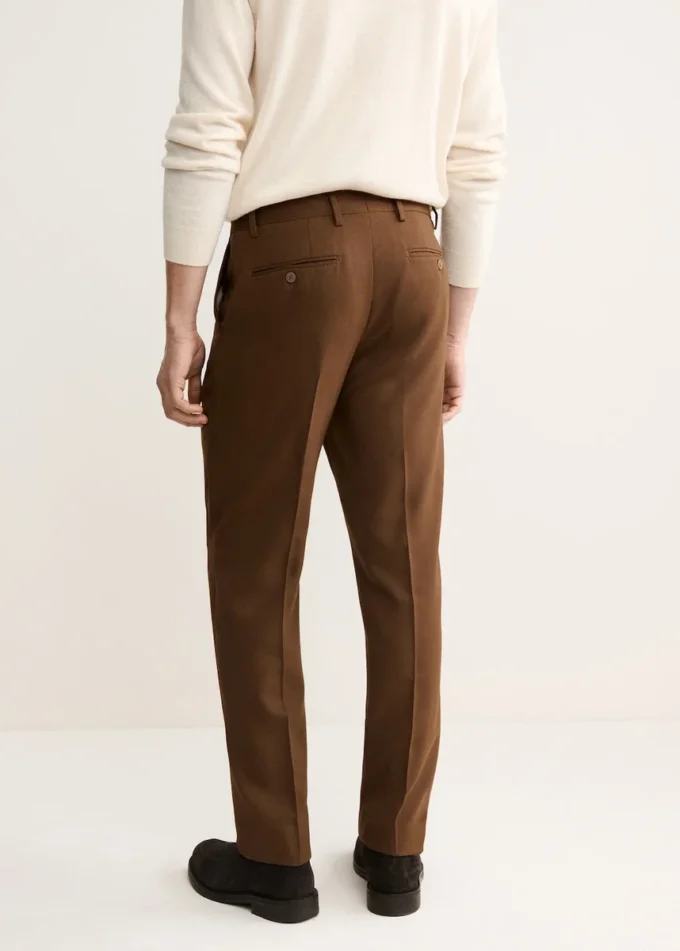 Pantaloni in flanella di lana italiana Pantaloni in flanella di lana italiana