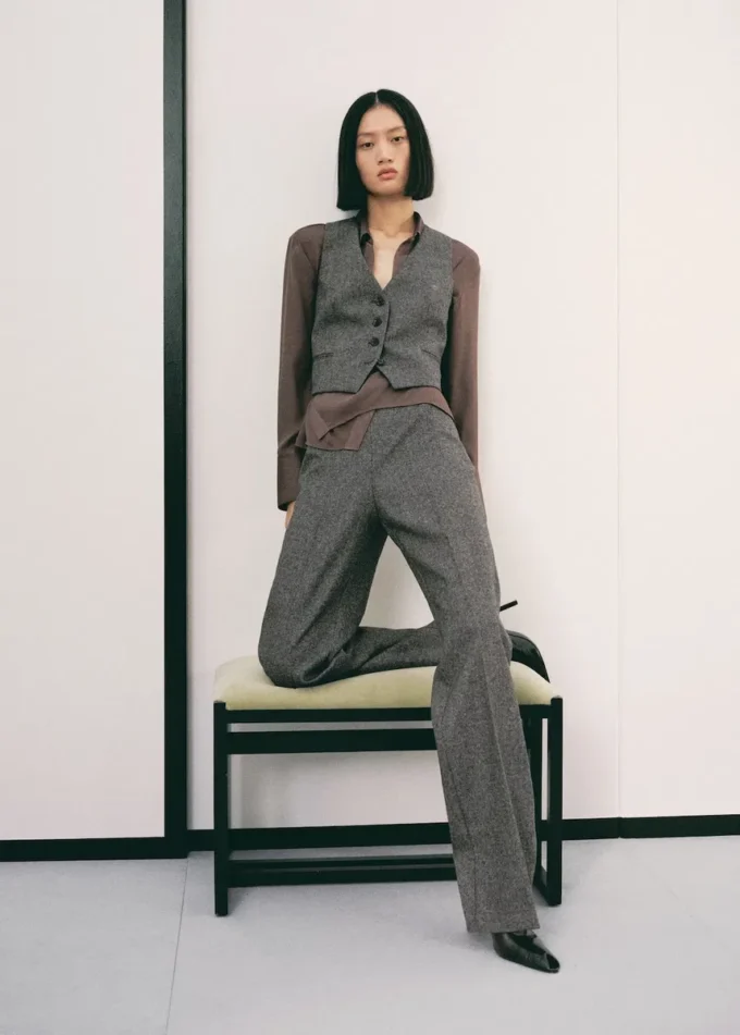 Pantaloni in lana maculata Pantaloni in lana maculata