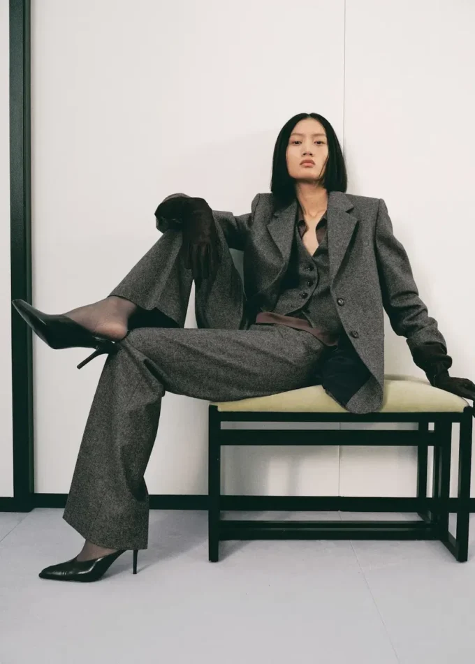 Pantaloni in lana maculata Pantaloni in lana maculata