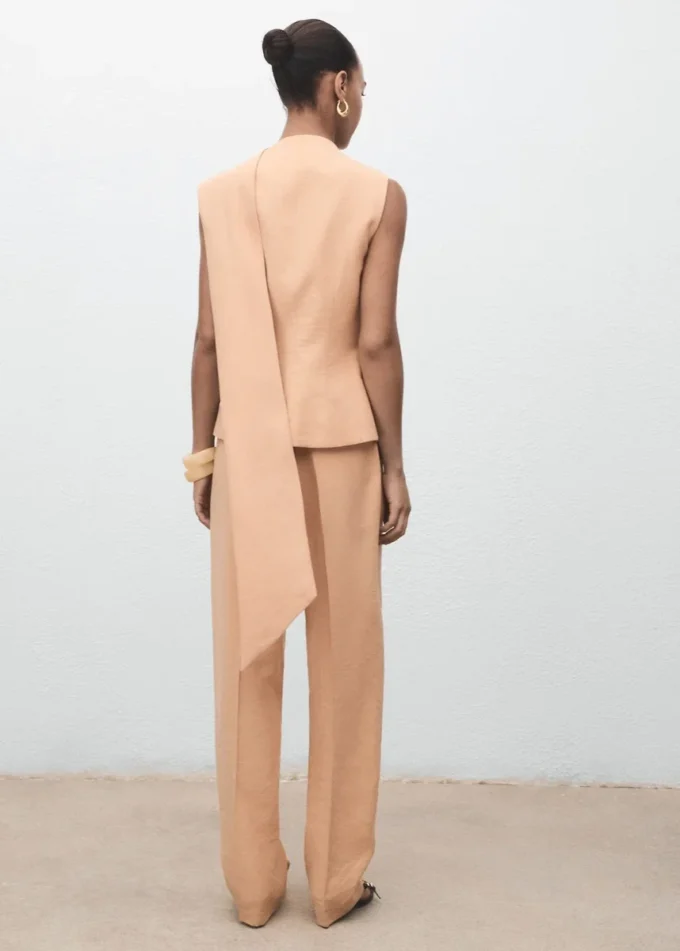 Pantaloni in lyocell con elastico in vita Pantaloni in lyocell con elastico in vita