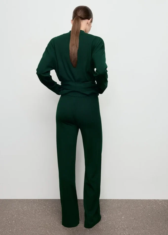 Pantaloni in maglia con dettagli cuciti Pantaloni in maglia con dettagli cuciti