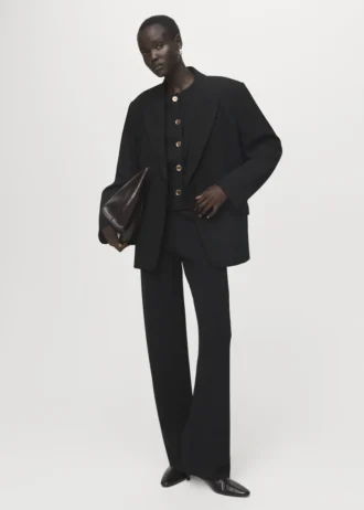 Pantaloni in maglia con elastico in vita