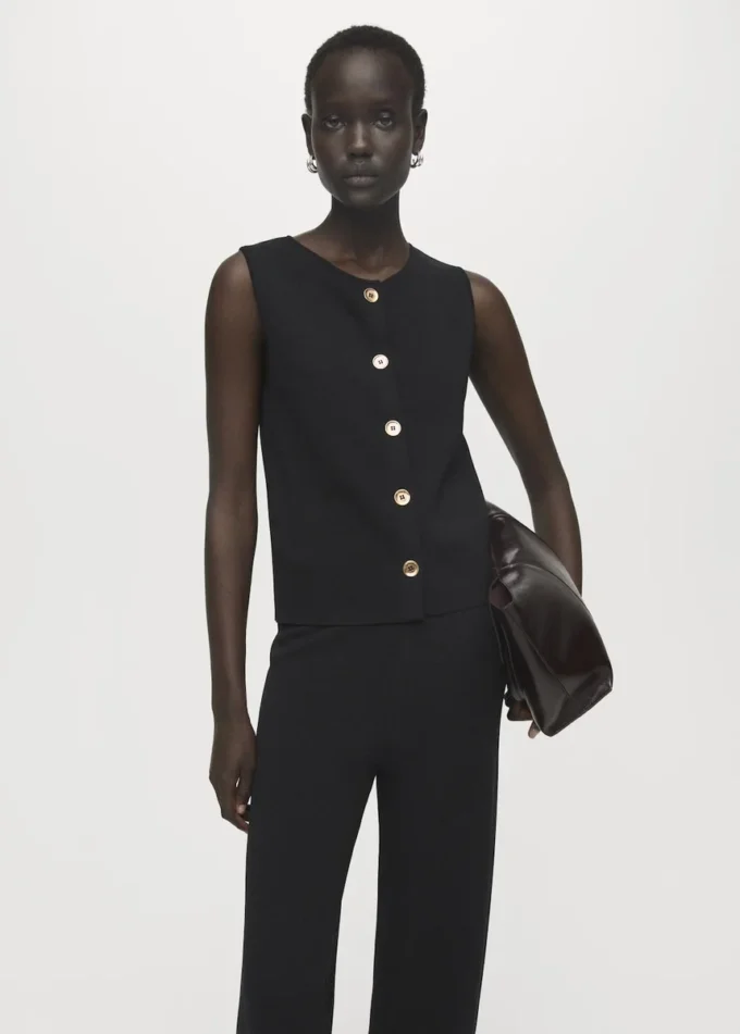 Pantaloni in maglia con elastico in vita Pantaloni in maglia con elastico in vita