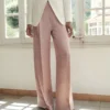 Pantaloni in raso effetto stropicciato Pantaloni in raso effetto stropicciato