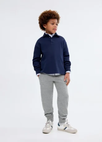 Pantaloni jogger in piqué