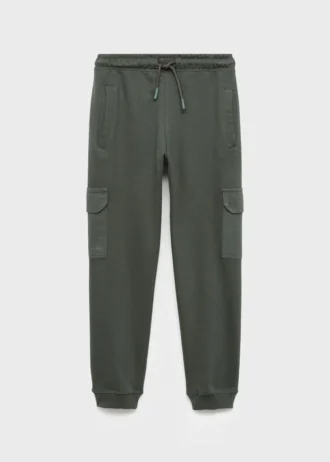 Pantaloni jogging cargo con coulisse