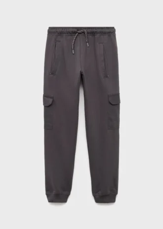 Pantaloni jogging cargo con coulisse