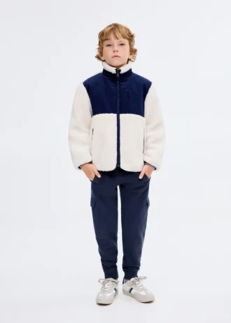 Pantaloni jogging cargo con coulisse