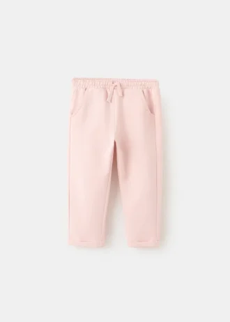 Pantaloni jogging in cotone con coulisse