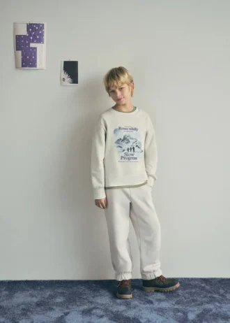 Pantaloni jogging in cotone con coulisse