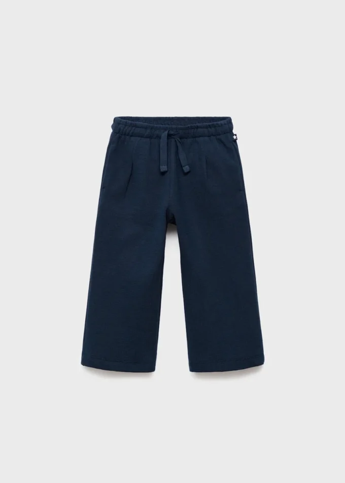 Pantaloni jogging in cotone con coulisse