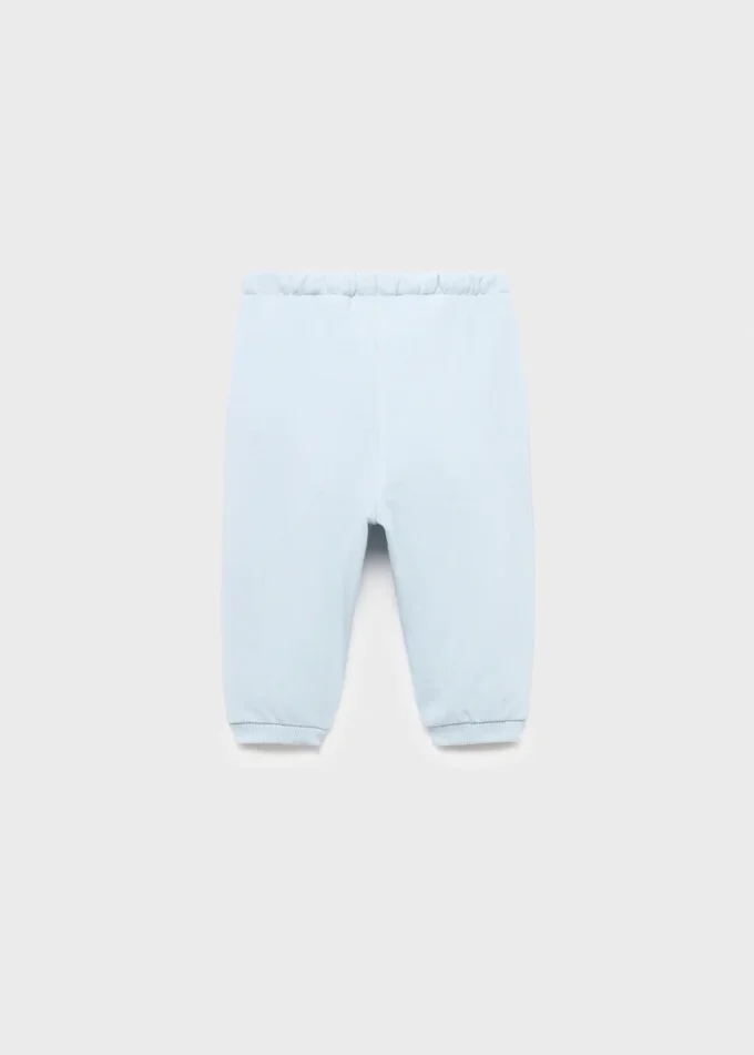 Pantaloni jogging in cotone con coulisse