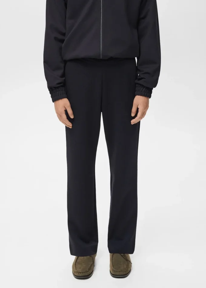 Pantaloni jogging in cotone con elastico in vita Pantaloni jogging in cotone con elastico in vita