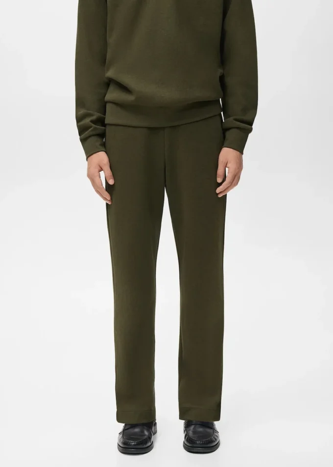 Pantaloni jogging in cotone con elastico in vita Pantaloni jogging in cotone con elastico in vita