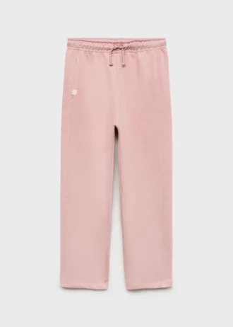 Pantaloni jogging in cotone con elastico in vita