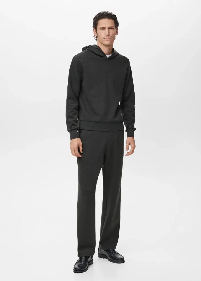 Pantaloni jogging in cotone con elastico in vita Pantaloni jogging in cotone con elastico in vita