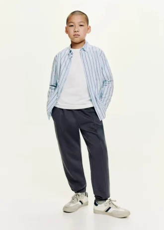 Pantaloni jogging in cotone con elastico in vita Pantaloni jogging in cotone con elastico in vita