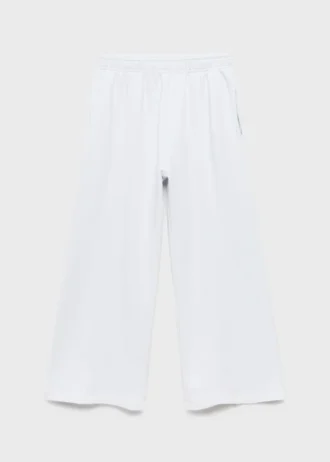 Pantaloni jogging in cotone con elastico in vita