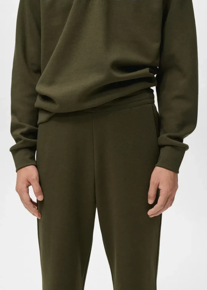 Pantaloni jogging in cotone con elastico in vita Pantaloni jogging in cotone con elastico in vita