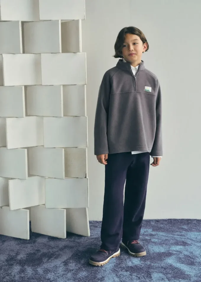 Pantaloni jogging in cotone con elastico in vita Pantaloni jogging in cotone con elastico in vita