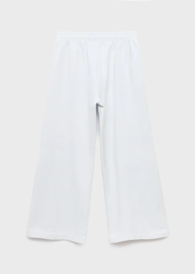 Pantaloni jogging in cotone con elastico in vita Pantaloni jogging in cotone con elastico in vita