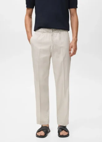 Pantaloni jogging in cotone e lyocell