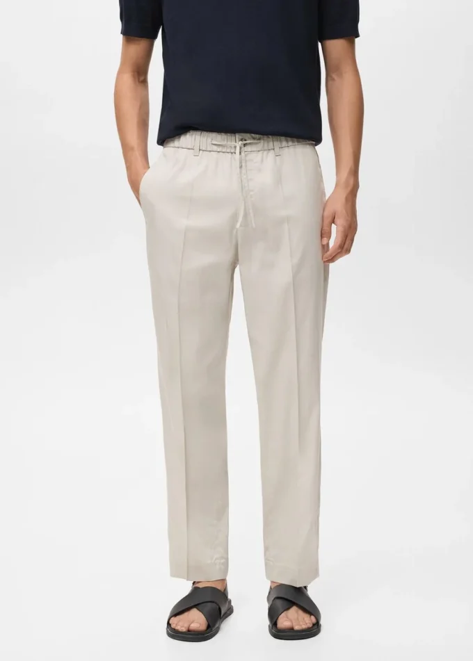 Pantaloni jogging in cotone e lyocell